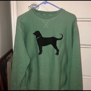black dog sweatshirt